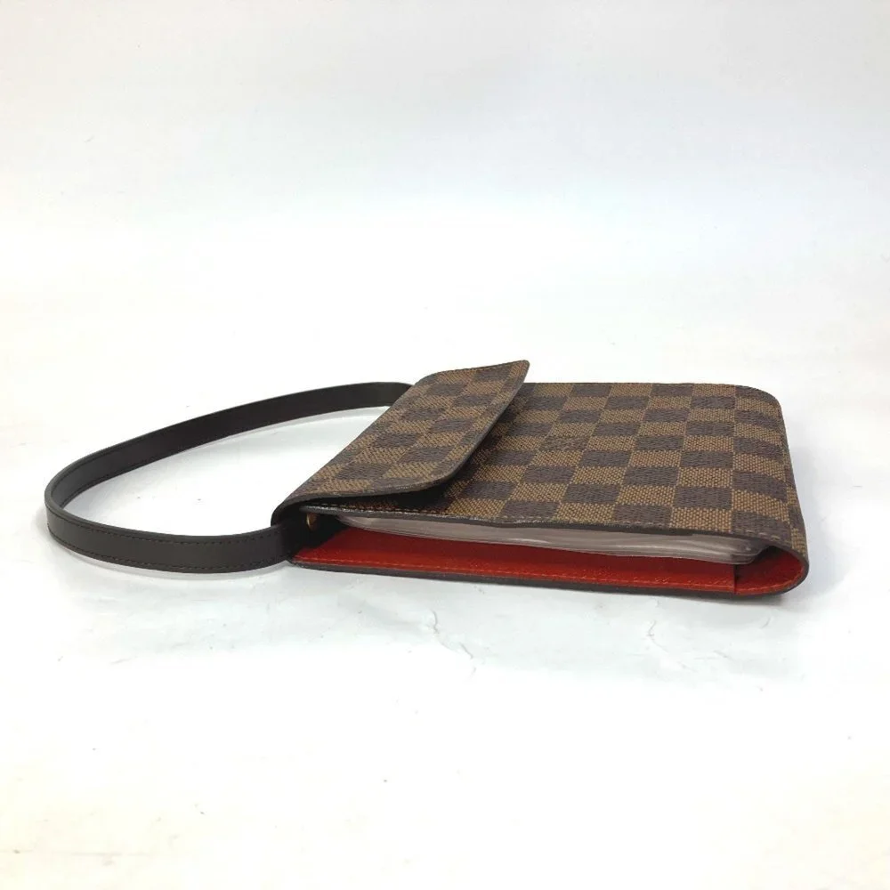 LOUIS VUITTON Authentic Brown Damier Canvas Pouch